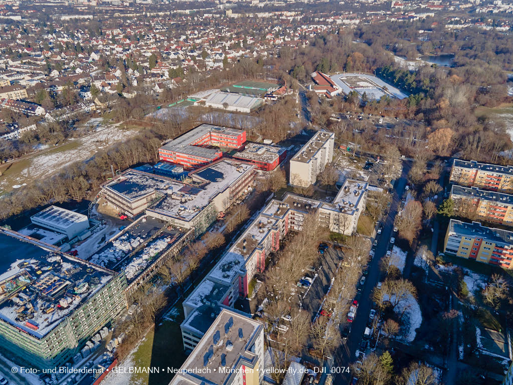 21.01.2022 - Baustelle Schule am Strehleranger in Neuperlach
