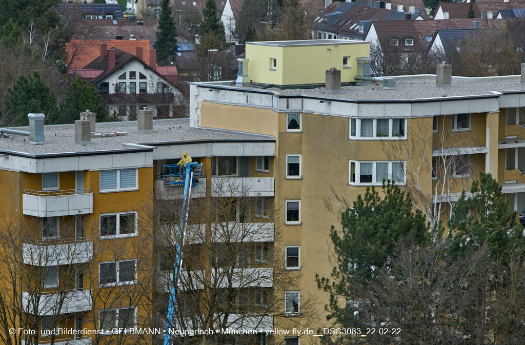 22.02.2022 - Kreissäge an der Großsanierung am Karl-Marx-Ring