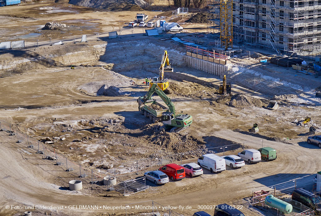 02.03.2022 - Neue Baugruben auf dem Piederstorfer Gelände