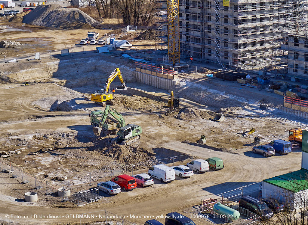 02.03.2022 - Neue Baugruben auf dem Piederstorfer Gelände