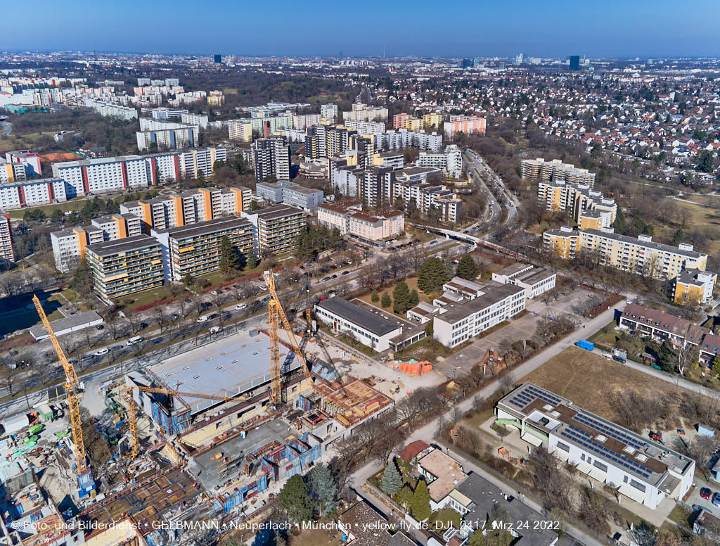 24.03.2022 - Baustelle zur Grundschule am Karl-Marx-Ring