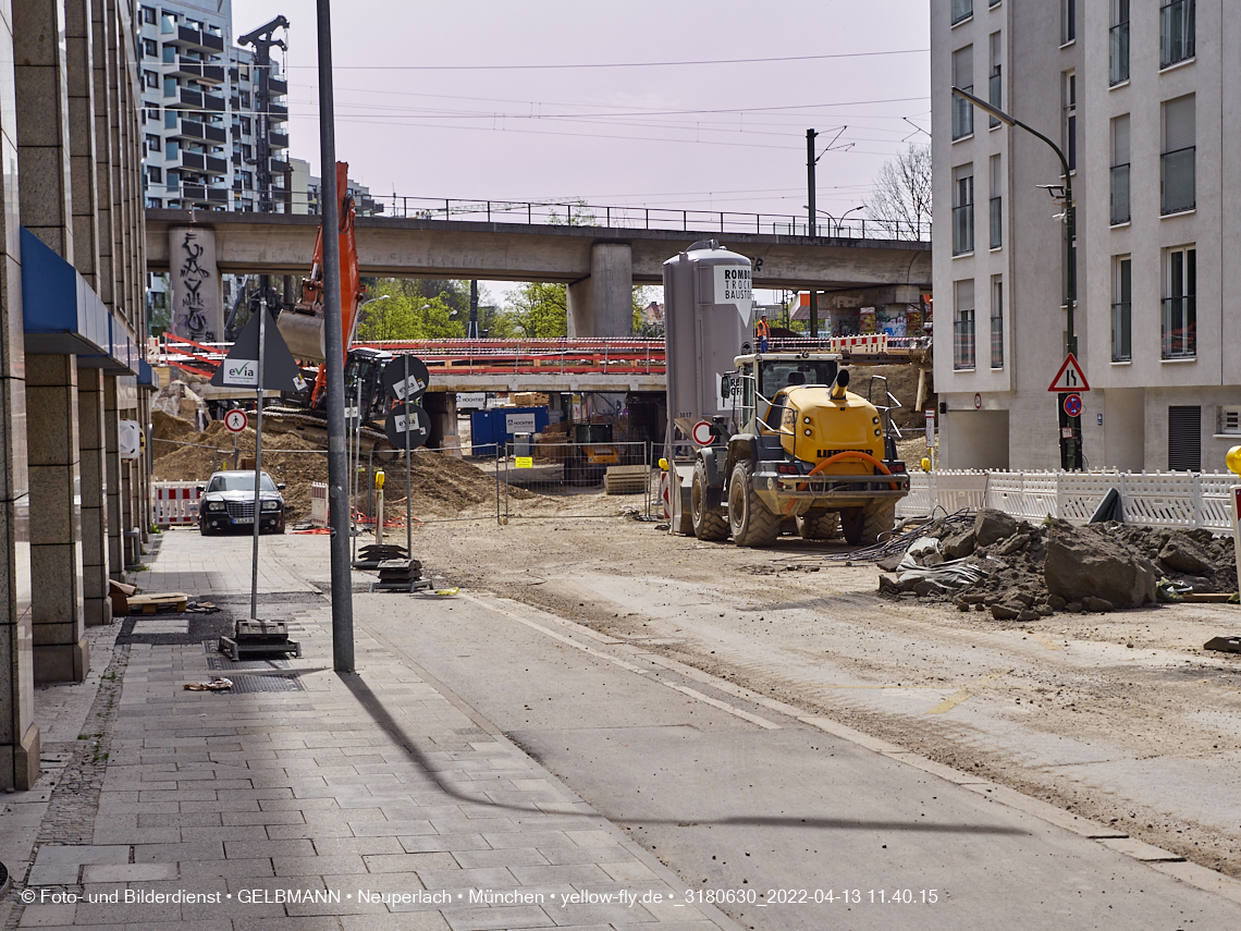 13.04.2022 - Neubau der Eisenbahnbrücke in der Balanstraße
