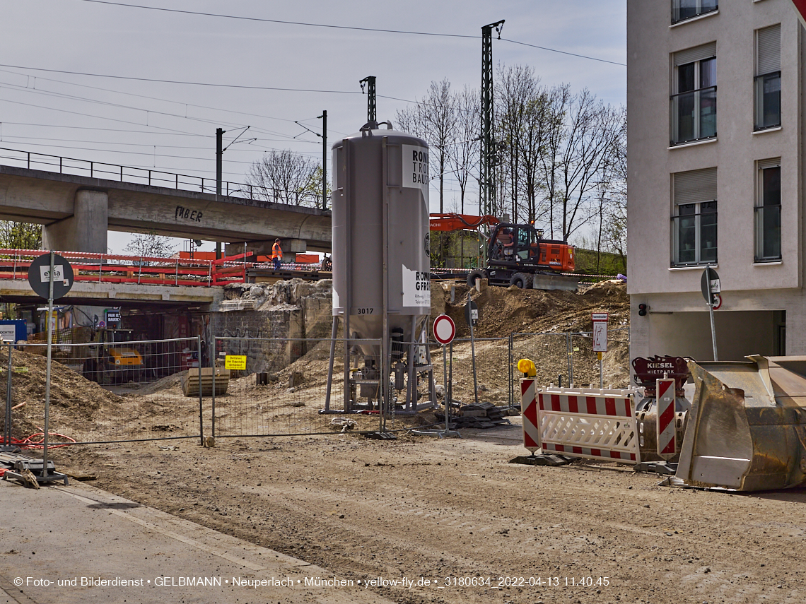 13.04.2022 - Neubau der Eisenbahnbrücke in der Balanstraße