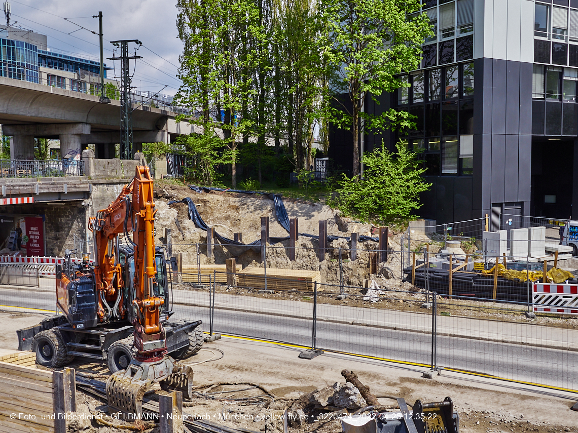 25.04.2022 - Neubau der Eisenbahnbrücke in der Balanstraße