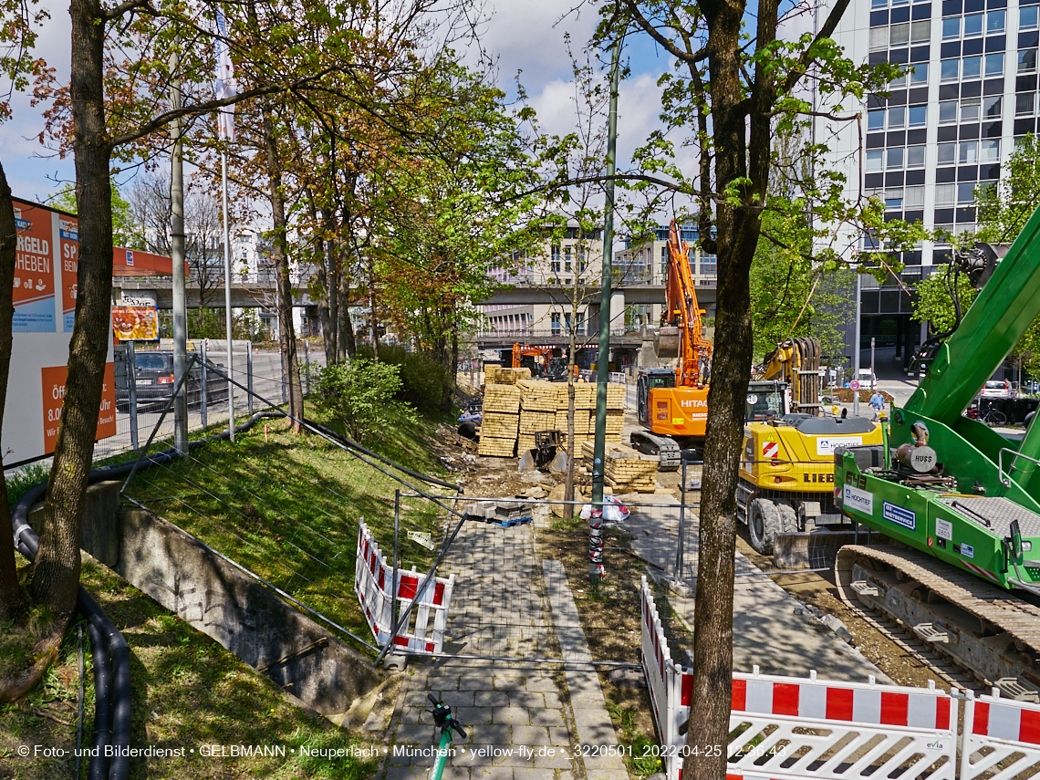 25.04.2022 - Neubau der Eisenbahnbrücke in der Balanstraße