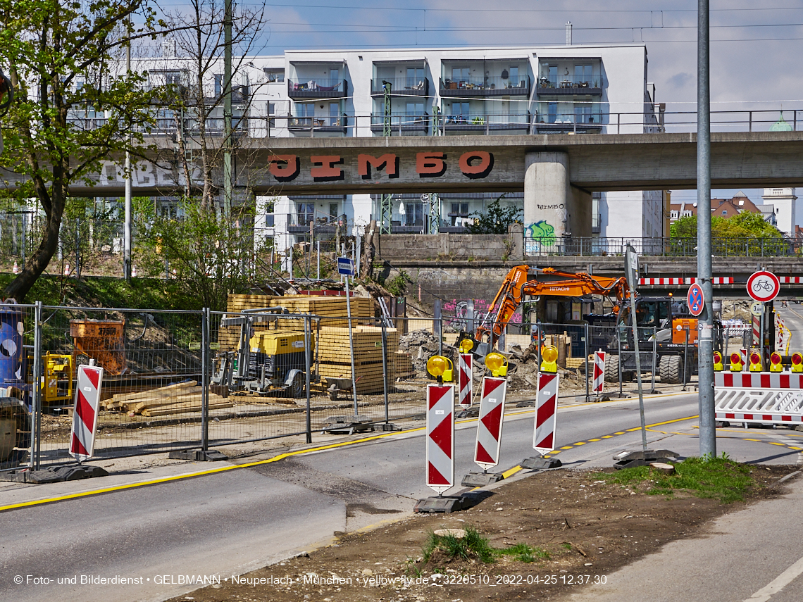 25.04.2022 - Neubau der Eisenbahnbrücke in der Balanstraße