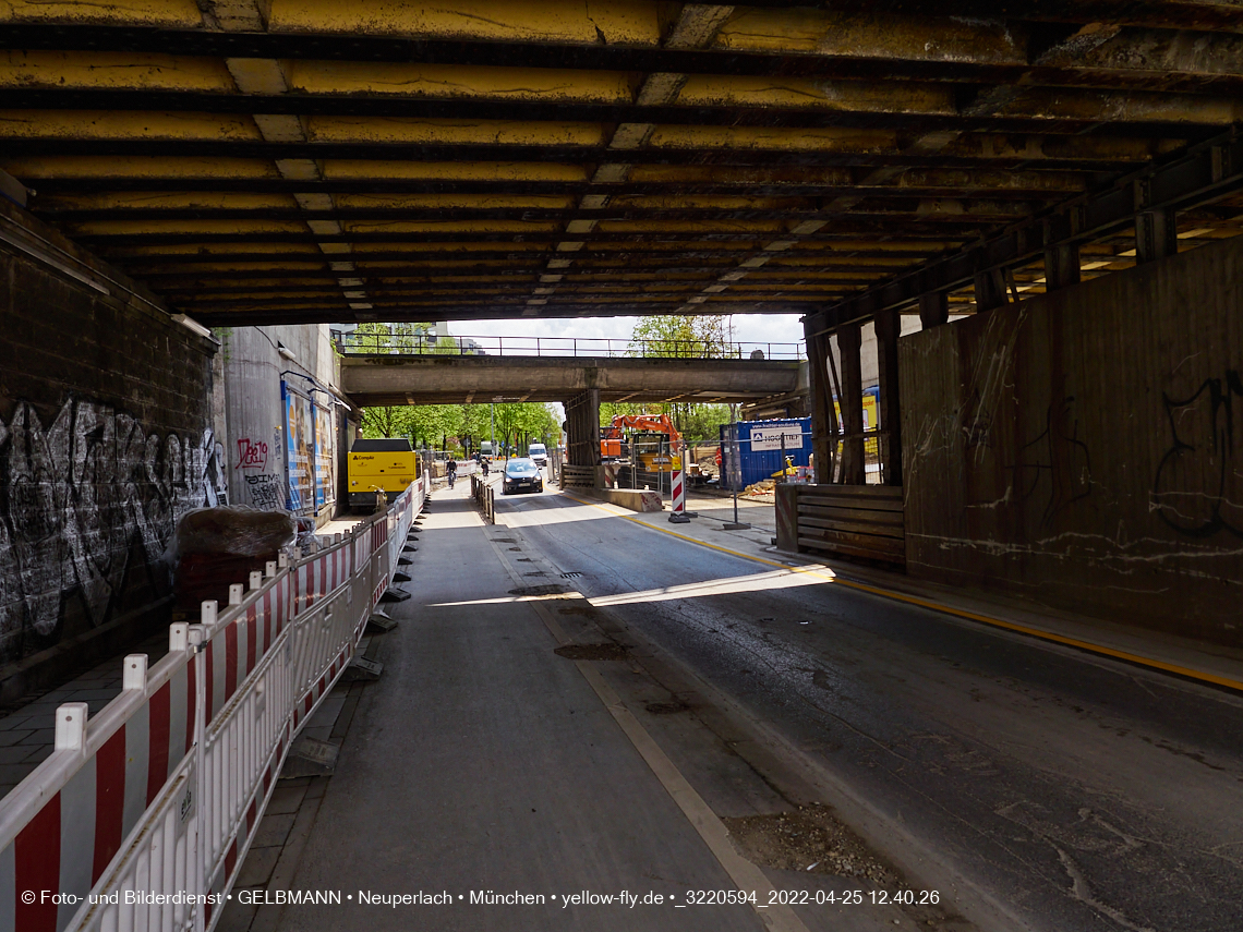 25.04.2022 - Neubau der Eisenbahnbrücke in der Balanstraße