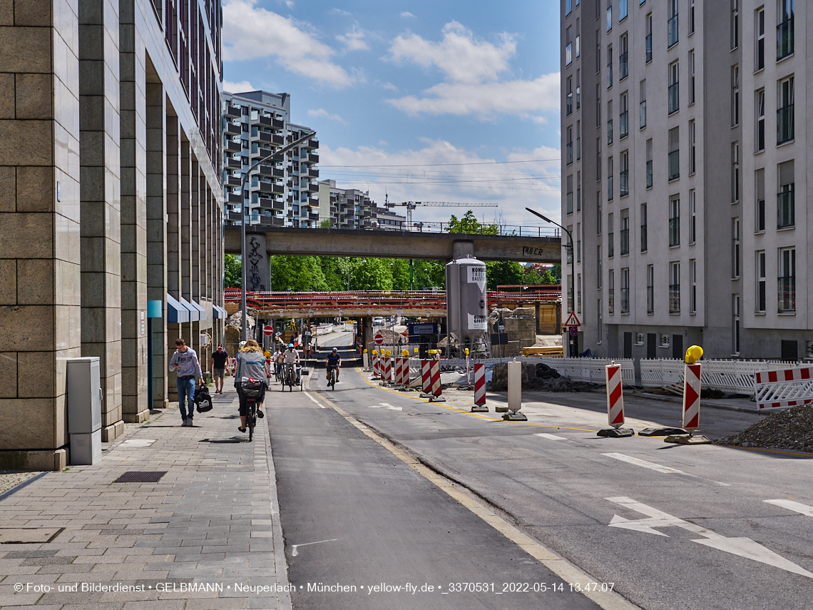 14.05.2022 - Neubau der Eisenbahnbrücke in der Balanstraße