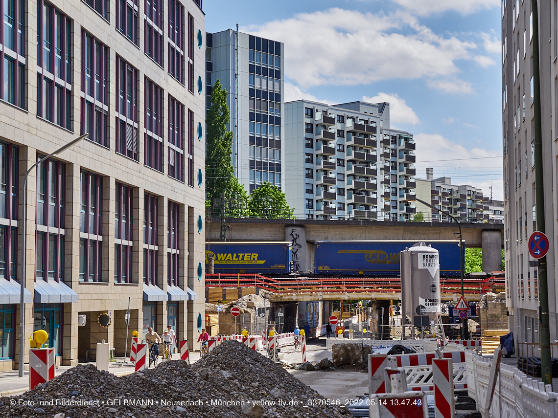14.05.2022 - Neubau der Eisenbahnbrücke in der Balanstraße