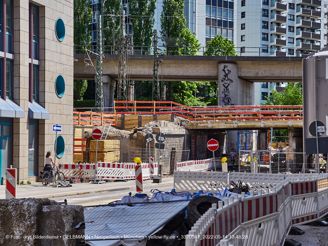 14.05.2022 - Neubau der Eisenbahnbrücke in der Balanstraße