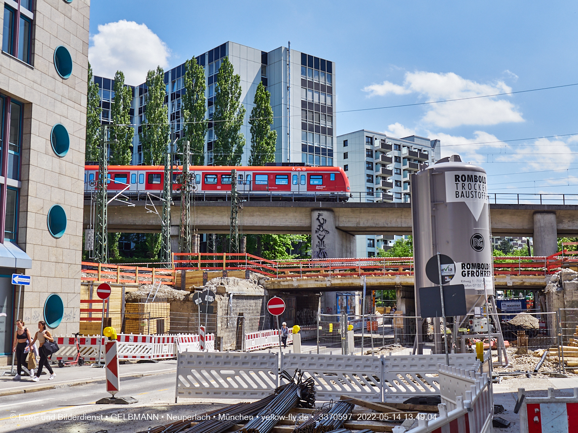 14.05.2022 - Neubau der Eisenbahnbrücke in der Balanstraße