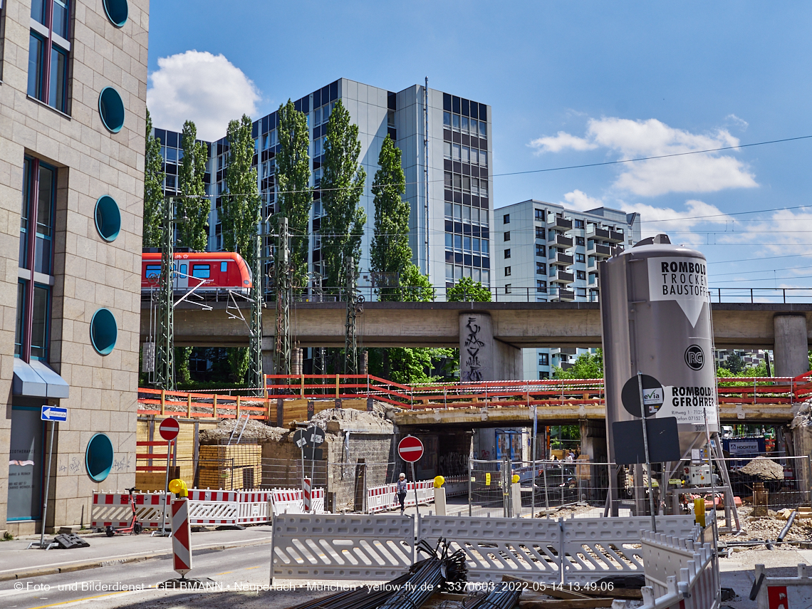 14.05.2022 - Neubau der Eisenbahnbrücke in der Balanstraße