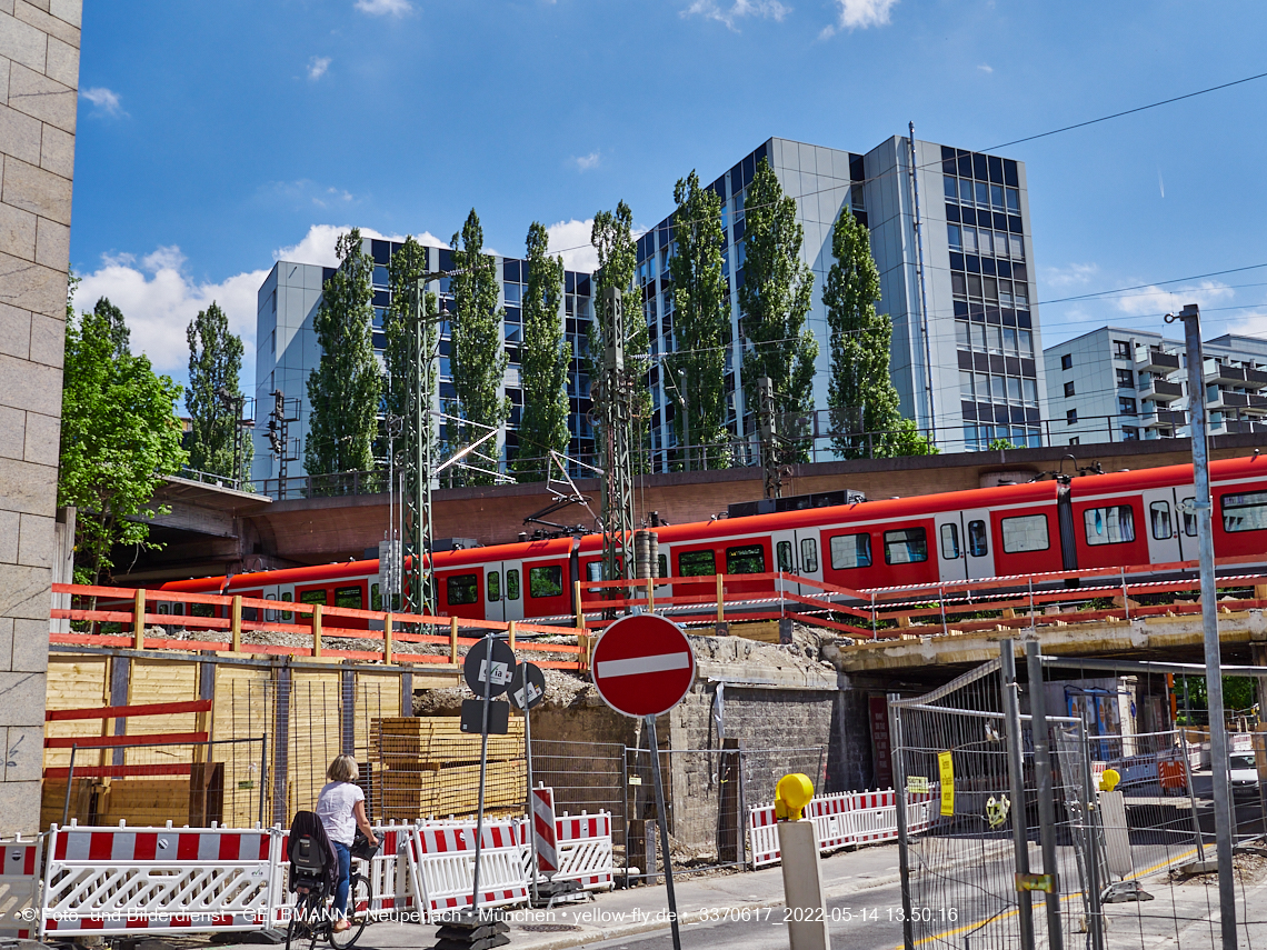 14.05.2022 - Neubau der Eisenbahnbrücke in der Balanstraße