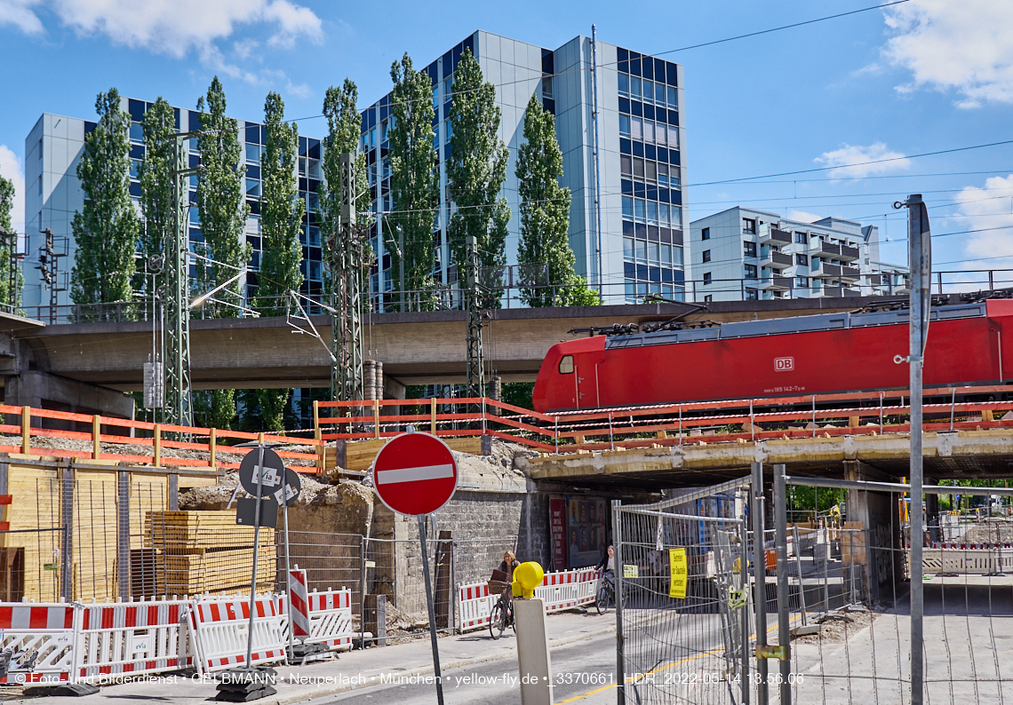 14.05.2022 - Neubau der Eisenbahnbrücke in der Balanstraße