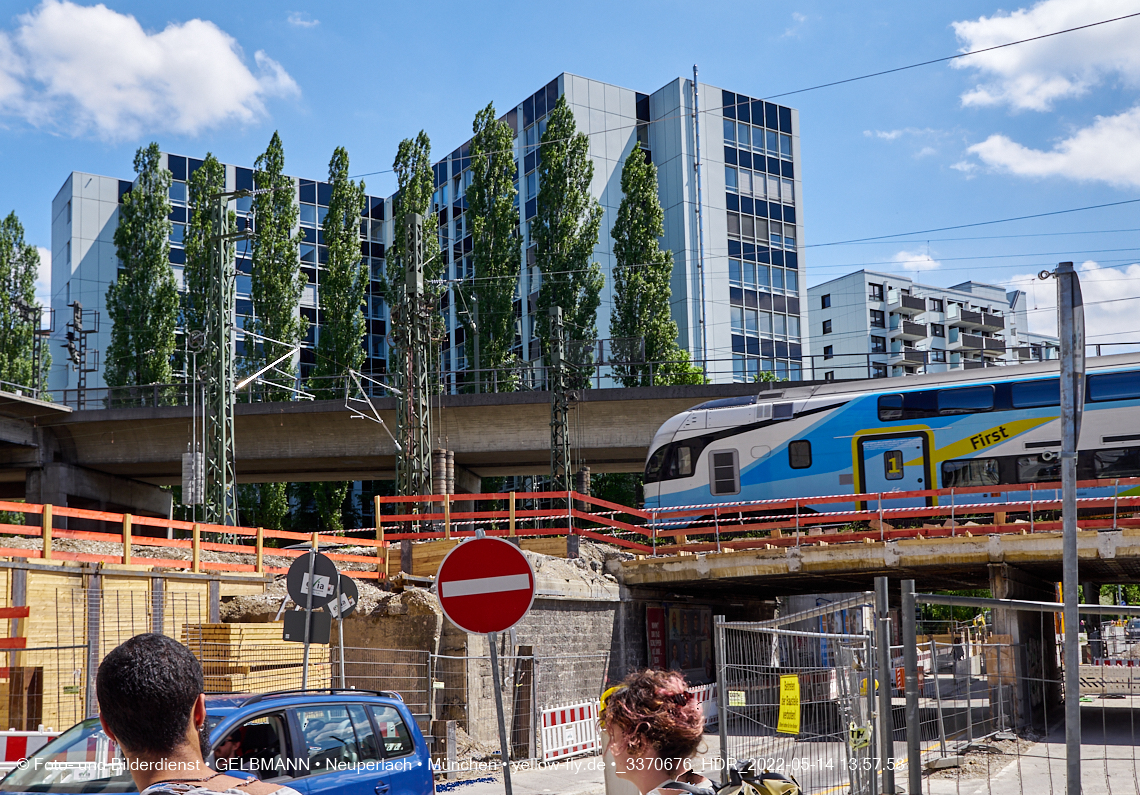 14.05.2022 - Neubau der Eisenbahnbrücke in der Balanstraße