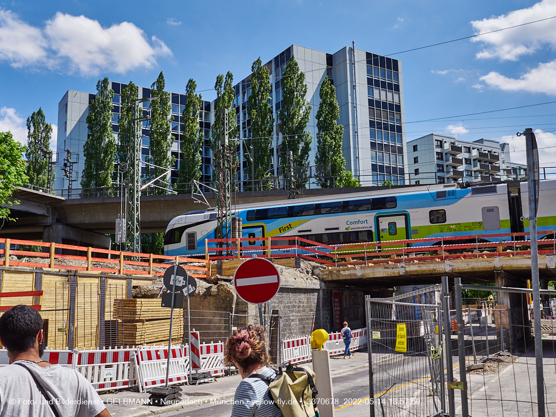 14.05.2022 - Neubau der Eisenbahnbrücke in der Balanstraße