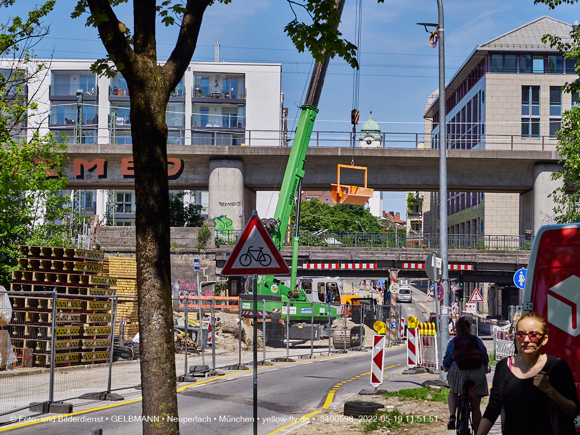 19.05.2022 - Neubau der Eisenbahnbrücke in der Balanstraße