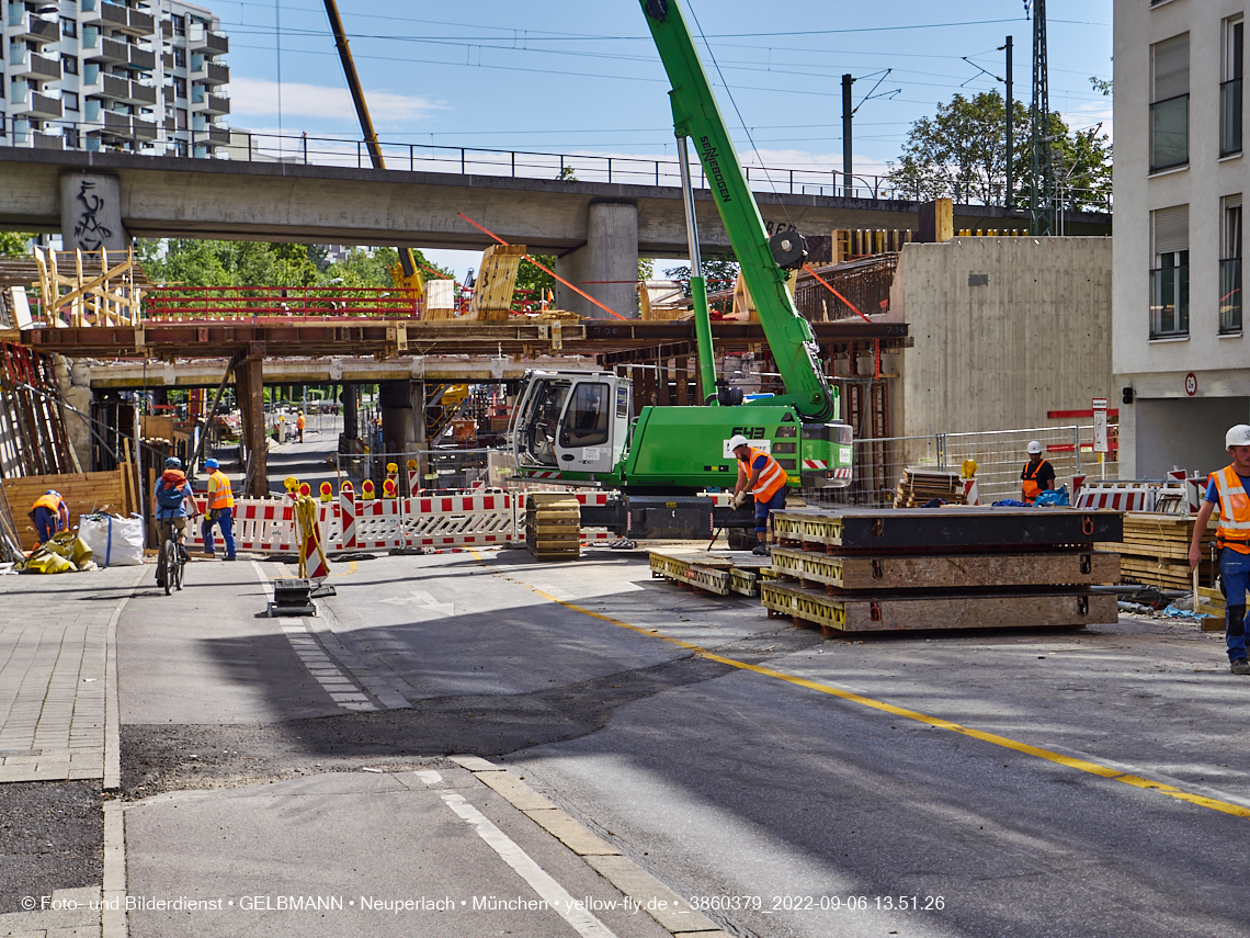 06.09.2022 - Neubau der Eisenbahnbrücke in der Balanstraße