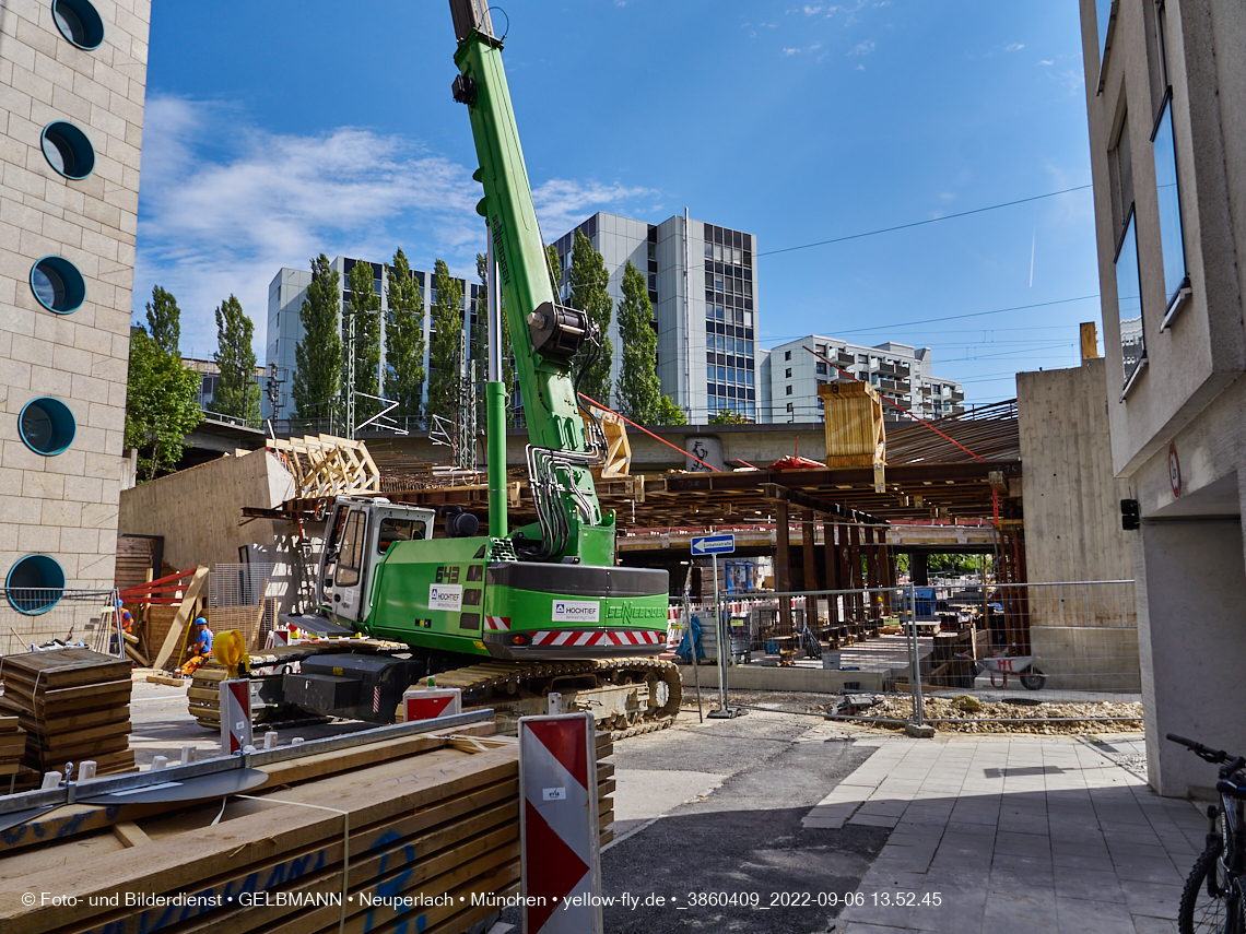 06.09.2022 - Neubau der Eisenbahnbrücke in der Balanstraße