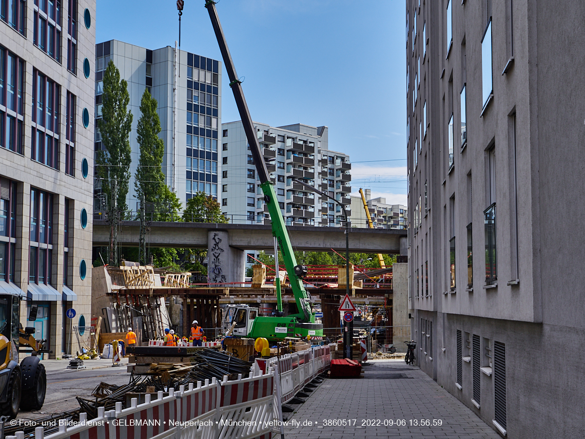 06.09.2022 - Neubau der Eisenbahnbrücke in der Balanstraße