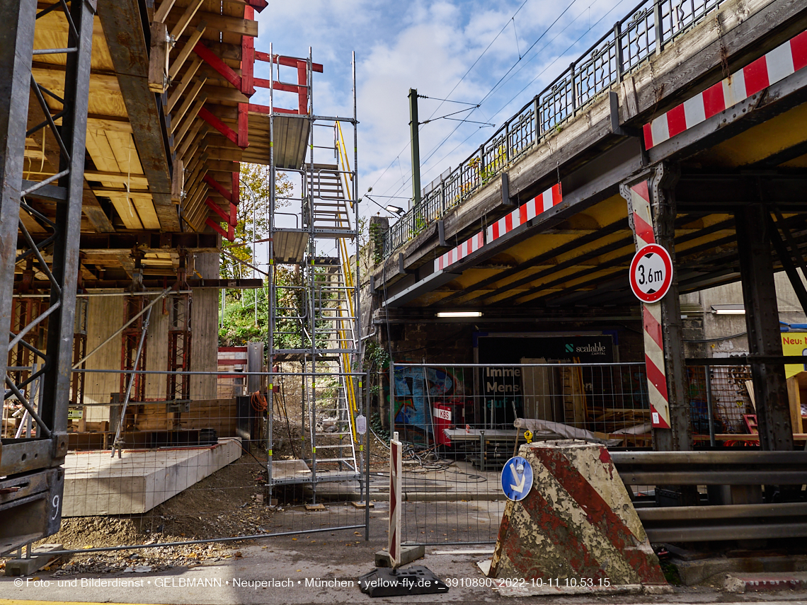 11.10.2022 - Neubau der Eisenbahnbrücke in der Balanstraße
