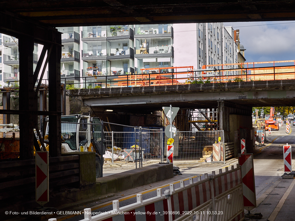 11.10.2022 - Neubau der Eisenbahnbrücke in der Balanstraße