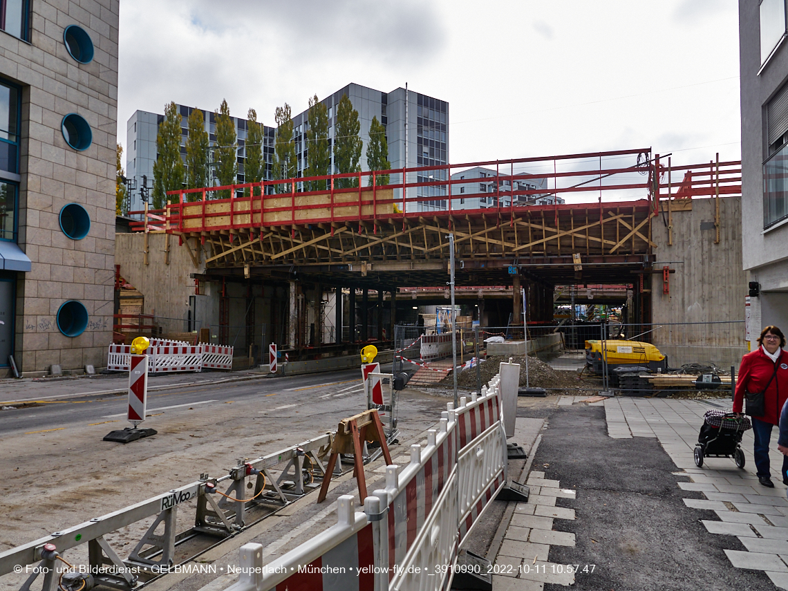 11.10.2022 - Neubau der Eisenbahnbrücke in der Balanstraße