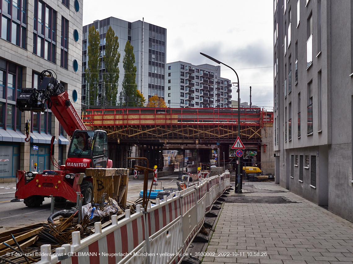 11.10.2022 - Neubau der Eisenbahnbrücke in der Balanstraße
