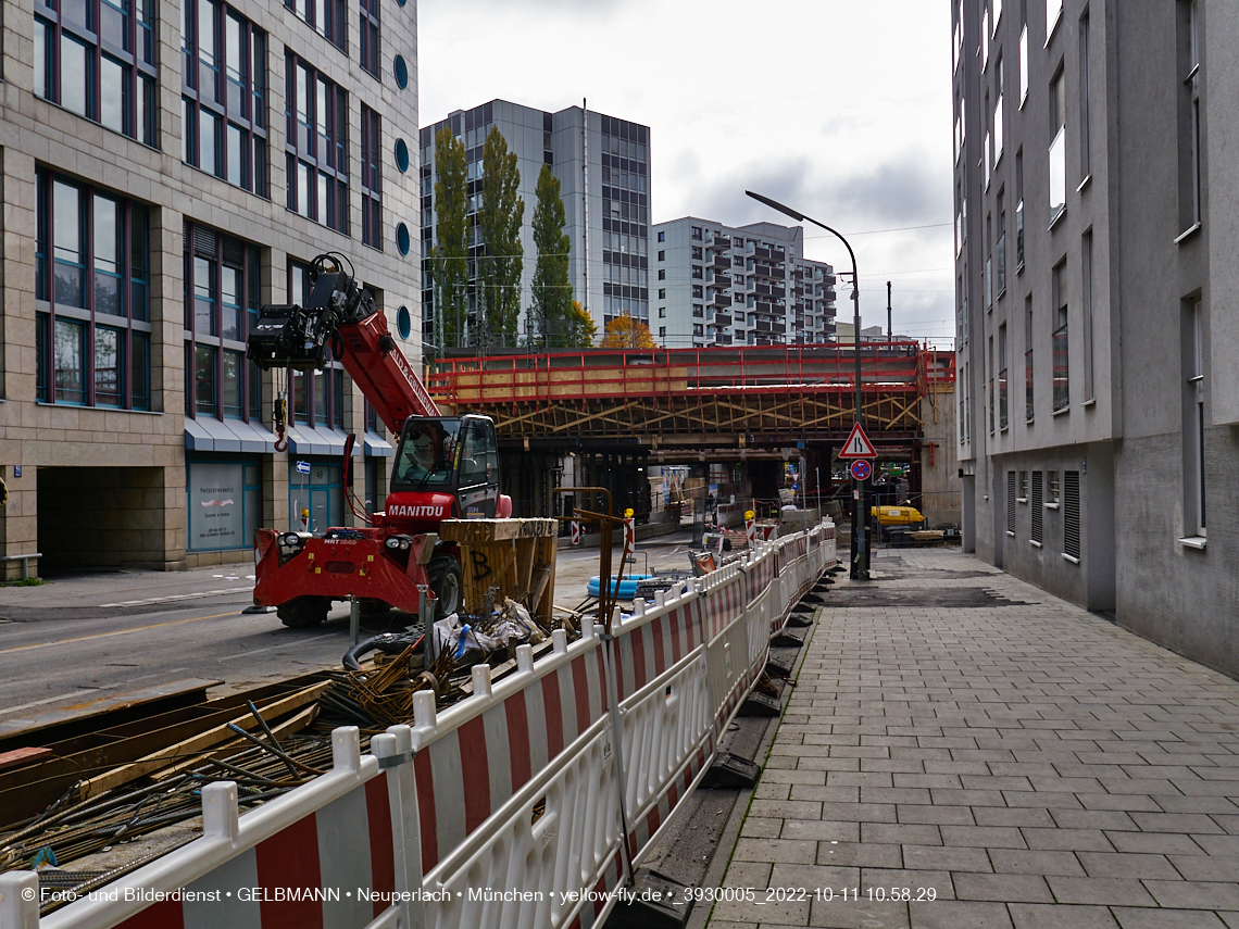 11.10.2022 - Neubau der Eisenbahnbrücke in der Balanstraße