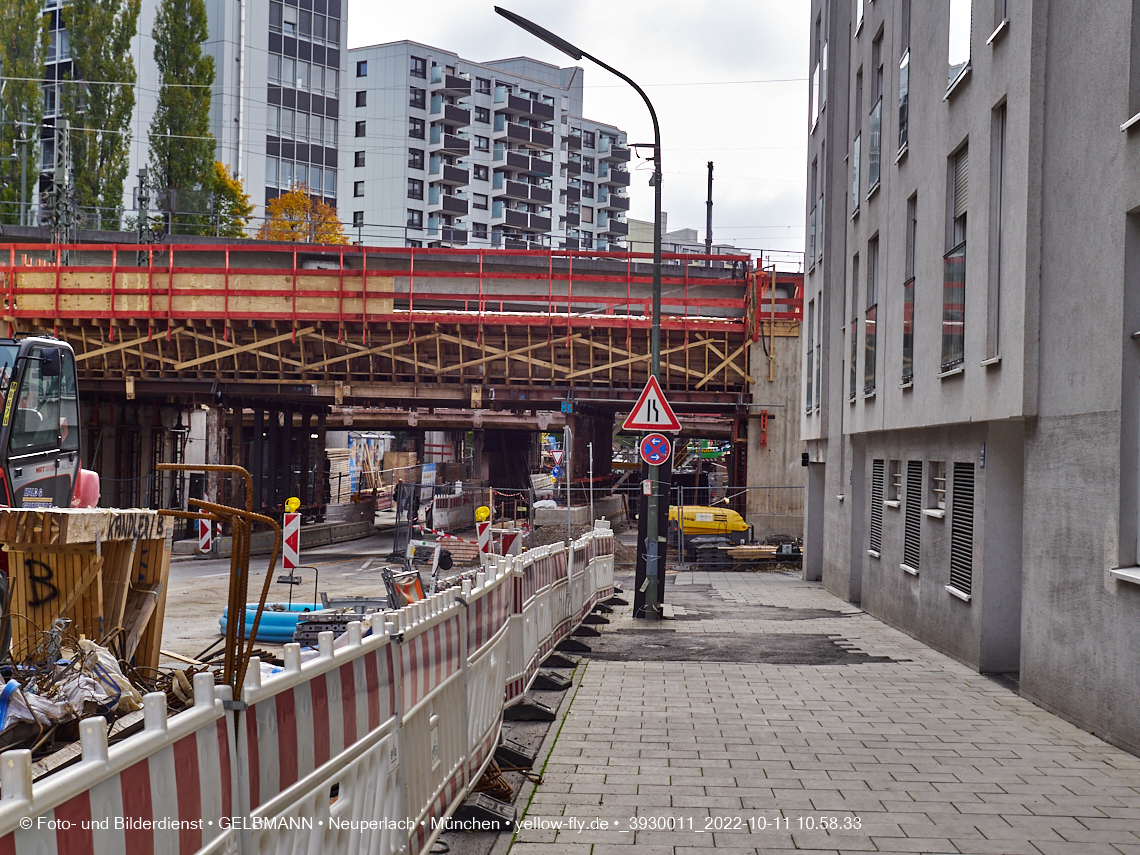 11.10.2022 - Neubau der Eisenbahnbrücke in der Balanstraße