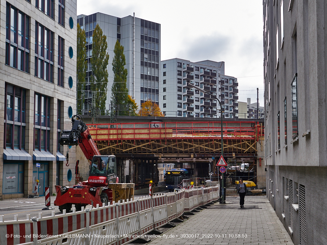 11.10.2022 - Neubau der Eisenbahnbrücke in der Balanstraße