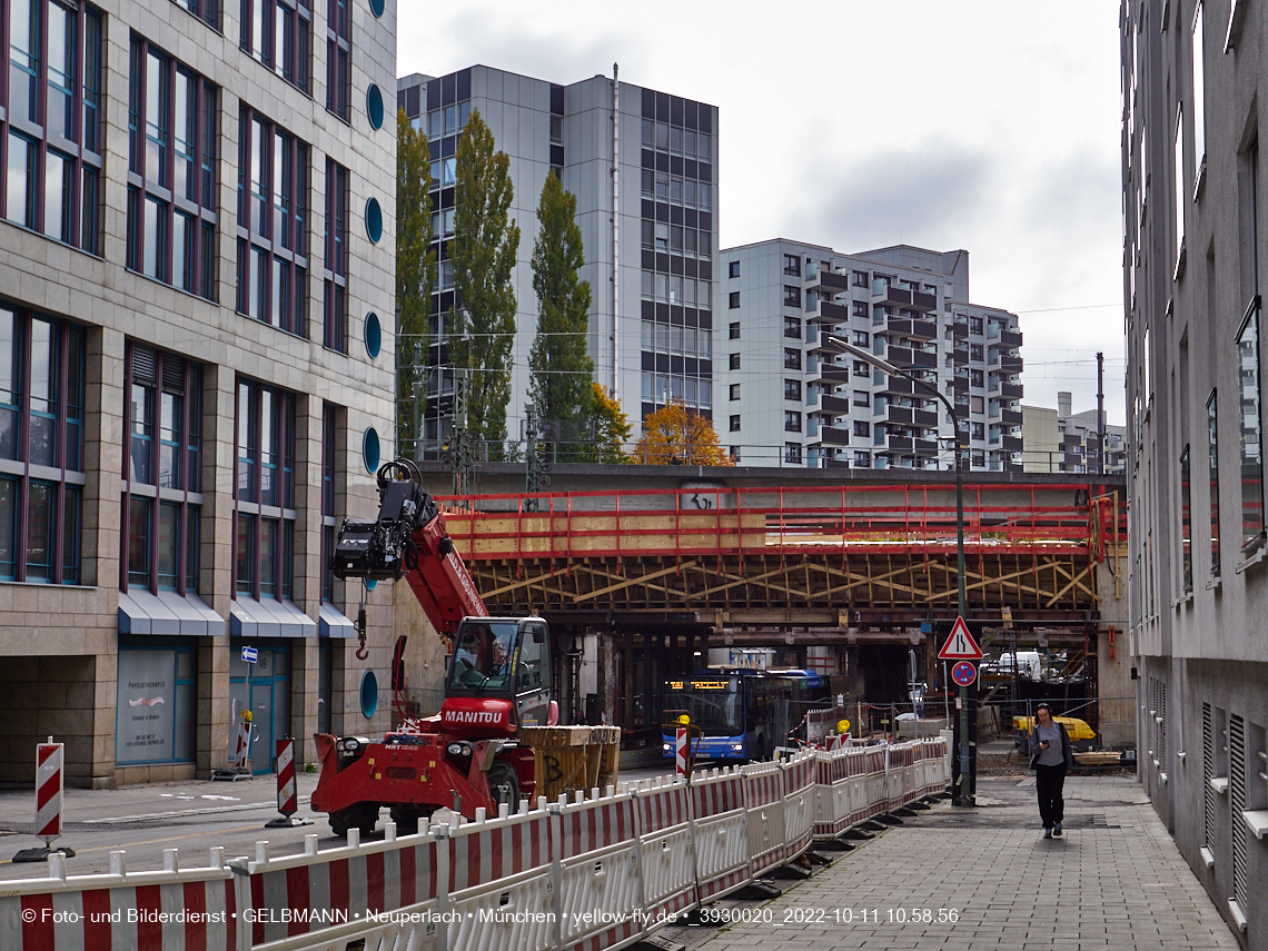 11.10.2022 - Neubau der Eisenbahnbrücke in der Balanstraße