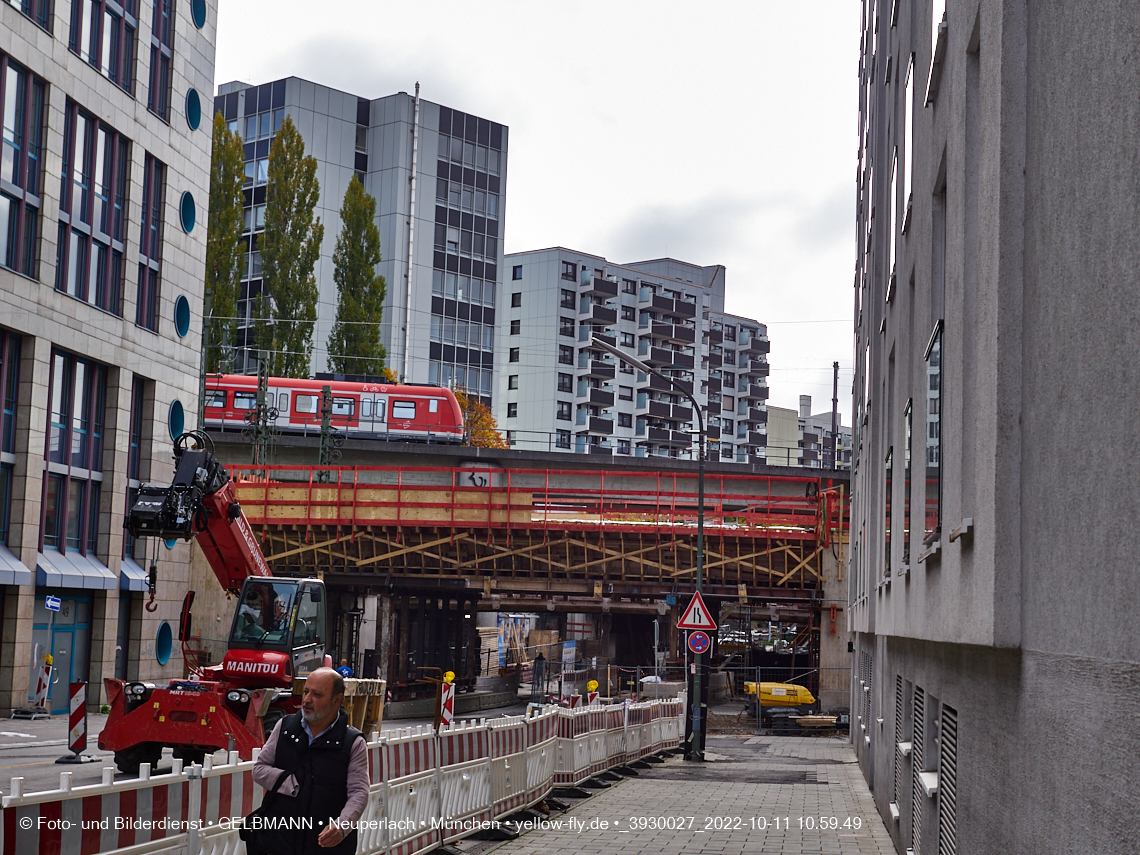 11.10.2022 - Neubau der Eisenbahnbrücke in der Balanstraße