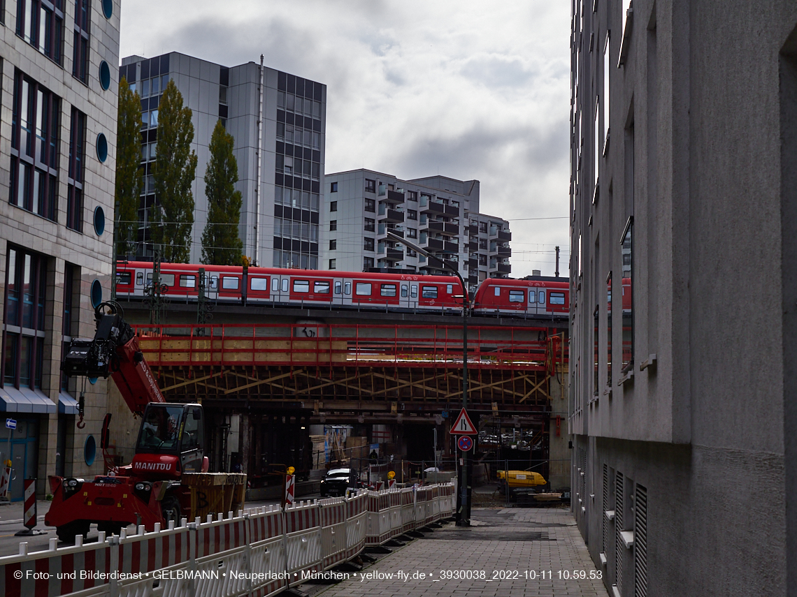 11.10.2022 - Neubau der Eisenbahnbrücke in der Balanstraße
