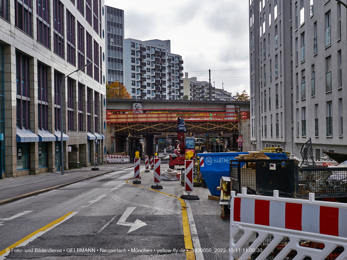 11.10.2022 - Neubau der Eisenbahnbrücke in der Balanstraße