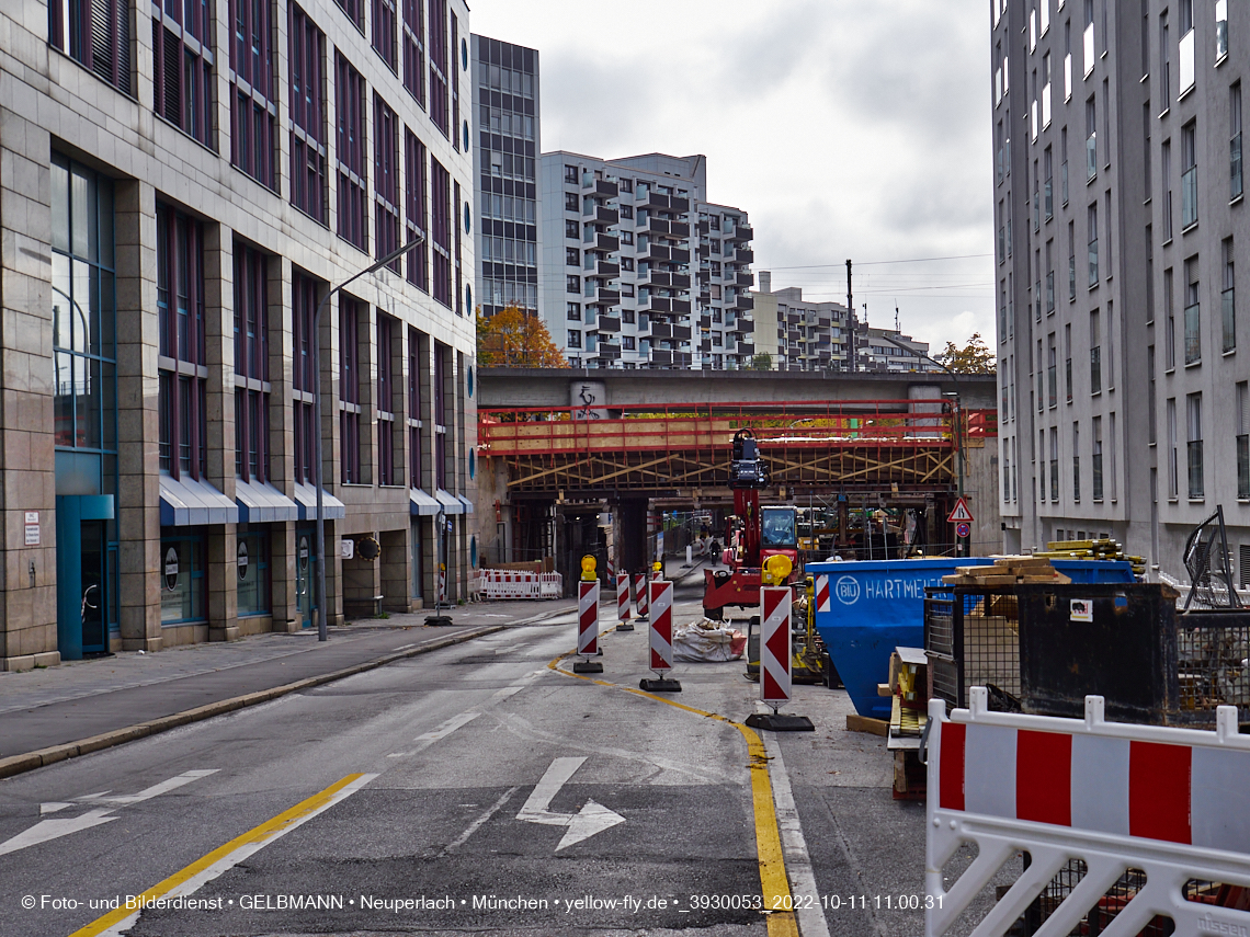 11.10.2022 - Neubau der Eisenbahnbrücke in der Balanstraße