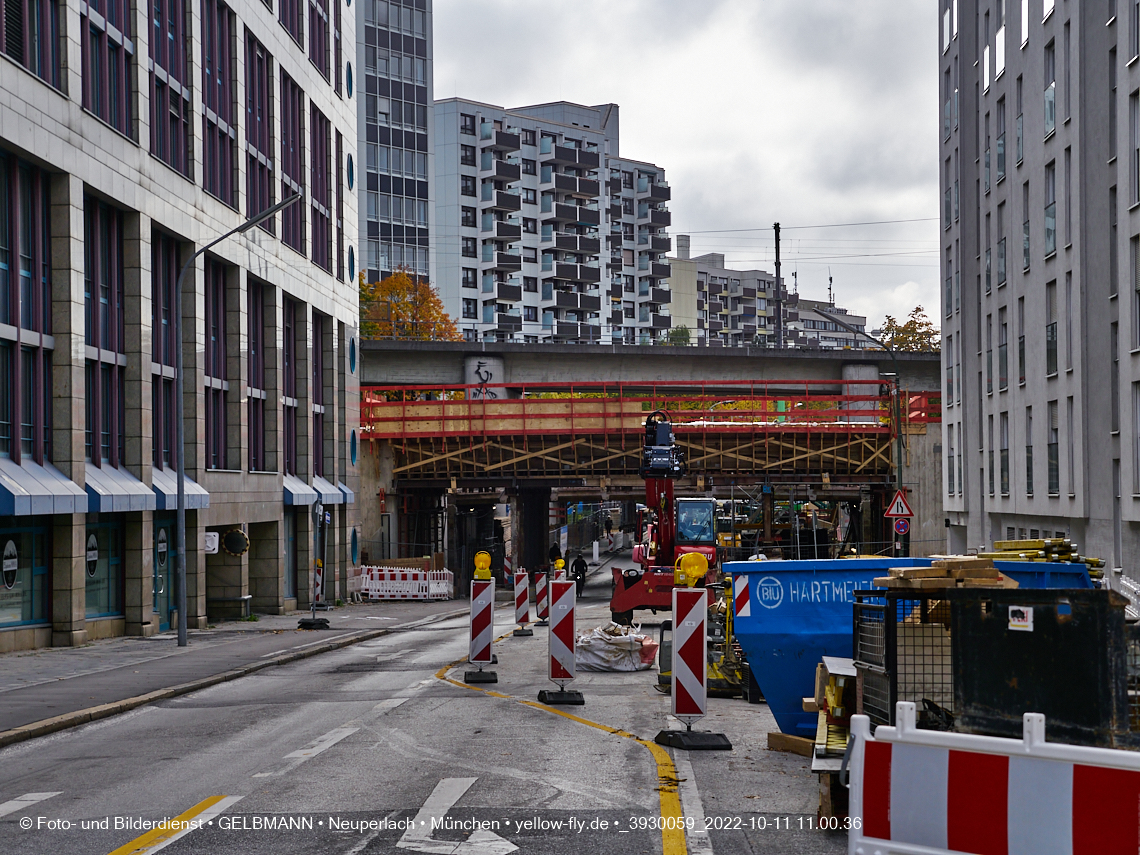 11.10.2022 - Neubau der Eisenbahnbrücke in der Balanstraße