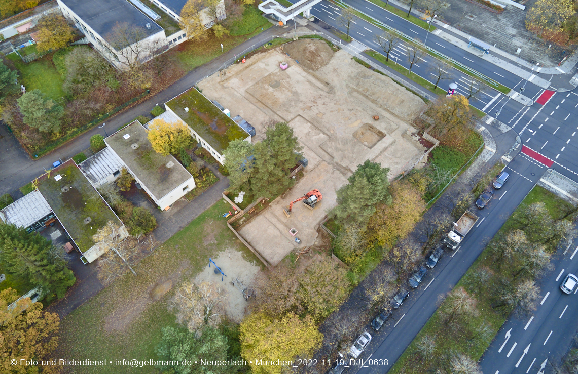 19.11.2022 - Neubau des Haus für Kinder Gebäude in Neuperlach