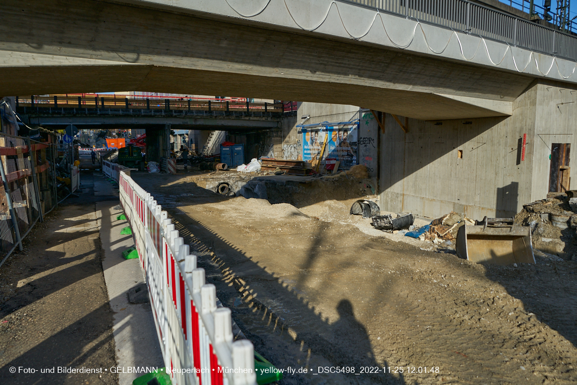 25.11.2022 - Neubau der Eisenbahnbrücke in der Balanstraße