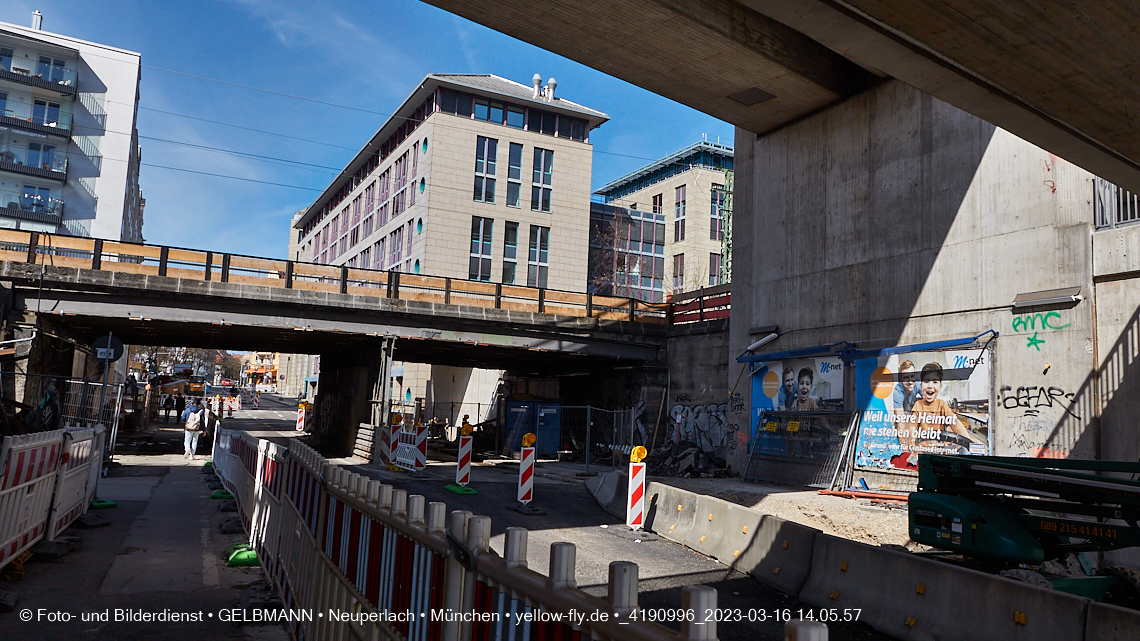 16.03.2023 - Neubau der Eisenbahnbrücke in der Balanstraße