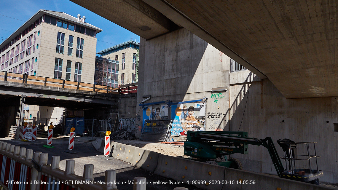 16.03.2023 - Neubau der Eisenbahnbrücke in der Balanstraße