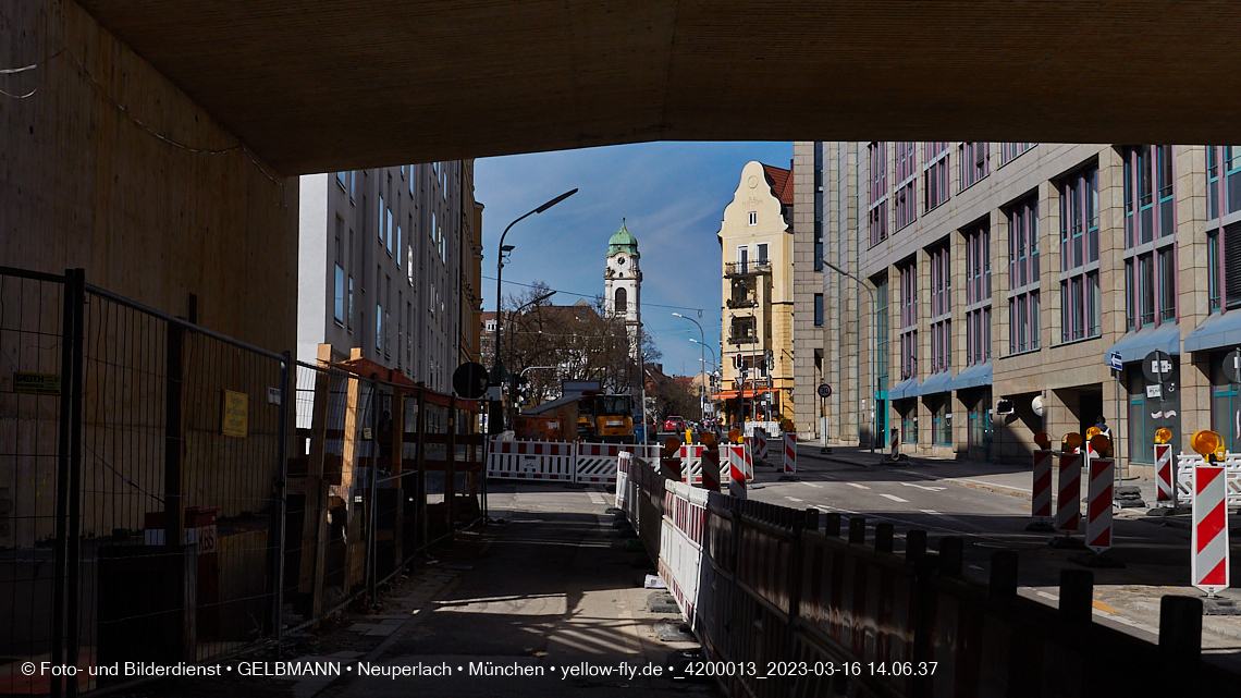 16.03.2023 - Neubau der Eisenbahnbrücke in der Balanstraße