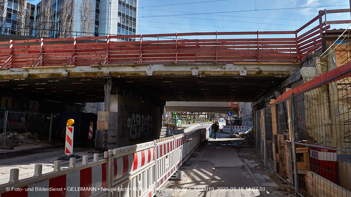 16.03.2023 - Neubau der Eisenbahnbrücke in der Balanstraße