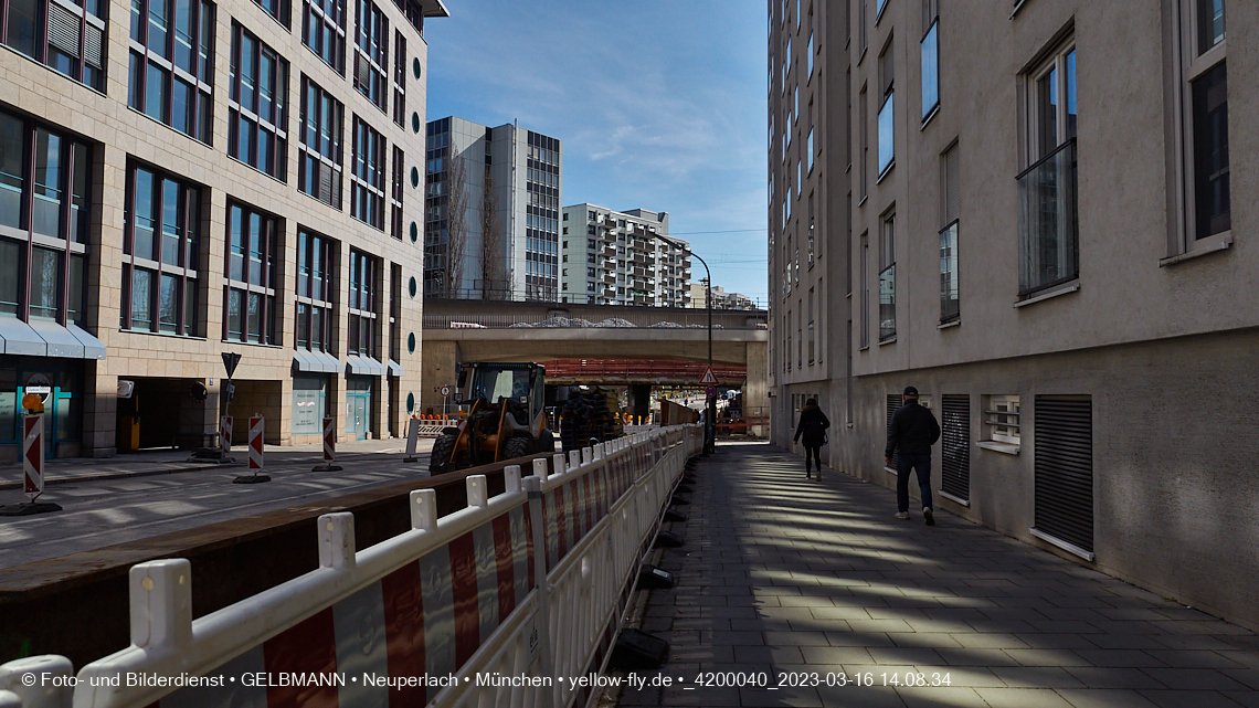 16.03.2023 - Neubau der Eisenbahnbrücke in der Balanstraße