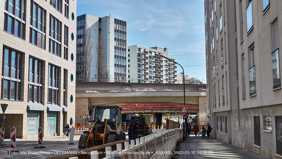 16.03.2023 - Neubau der Eisenbahnbrücke in der Balanstraße