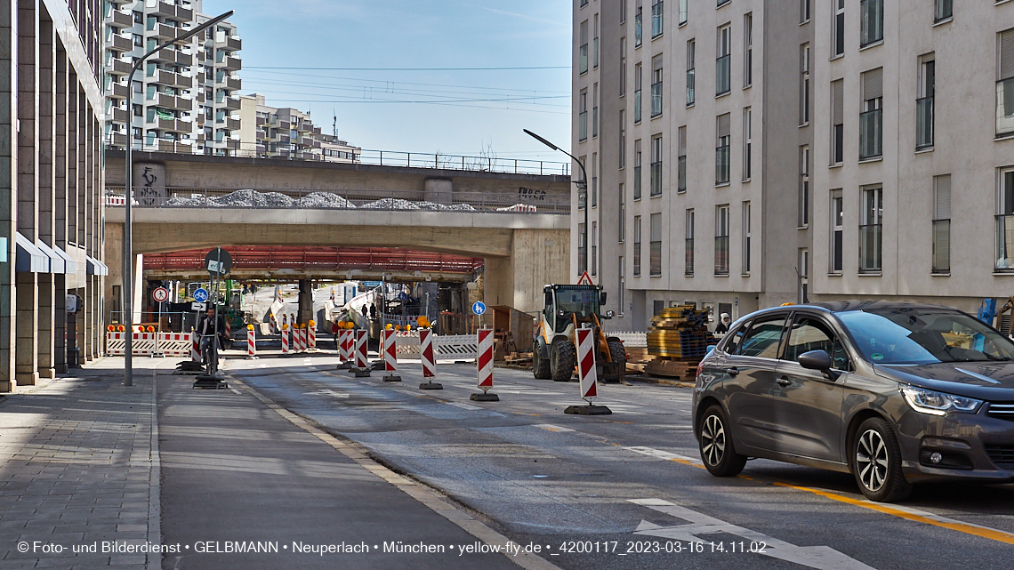 16.03.2023 - Neubau der Eisenbahnbrücke in der Balanstraße