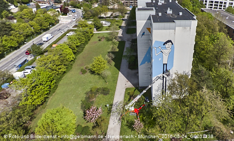 04.05.2023 - Der Blaue Vogel - Wolfgang-Niesner - Der bunte Beton am Karl-Marx-Ring Neuperlach