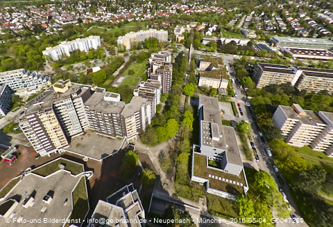 04.05.2023 - Marx-Zentrum, Studentenwohnheim, Wohnanlage Karl-Marx-Ring 52-62, KMR 53-57c Umgebung