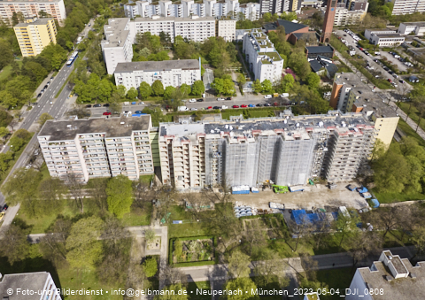04.05.2023 - Marx-Zentrum, Studentenwohnheim, Wohnanlage Karl-Marx-Ring 52-62, KMR 53-57c Umgebung