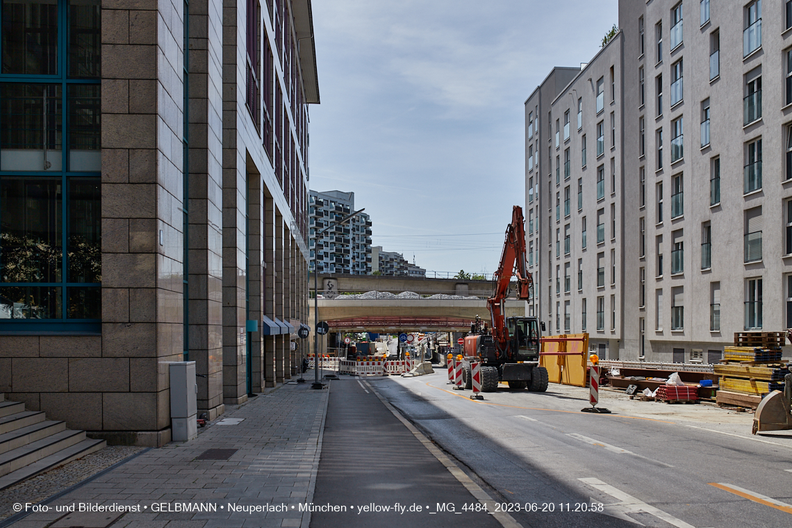 20.06.2023 - Neubau der Eisenbahnbrücke in der Balanstraße